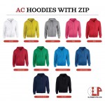 El Print Hoodie With Zip
