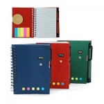 Notebook With Sticky Notes and Pen