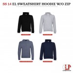 El Print Sweatshirt Hoodie Without Zip